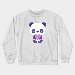 Cute purple baby pandas Crewneck Sweatshirt